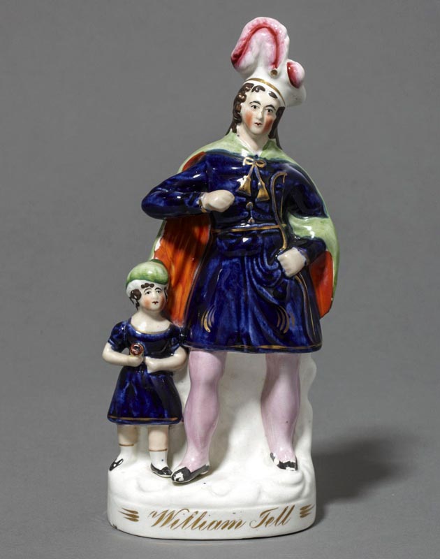 William Tell earthenware, Staffordshire, about 1840-50 © Victoria & Albert Museum