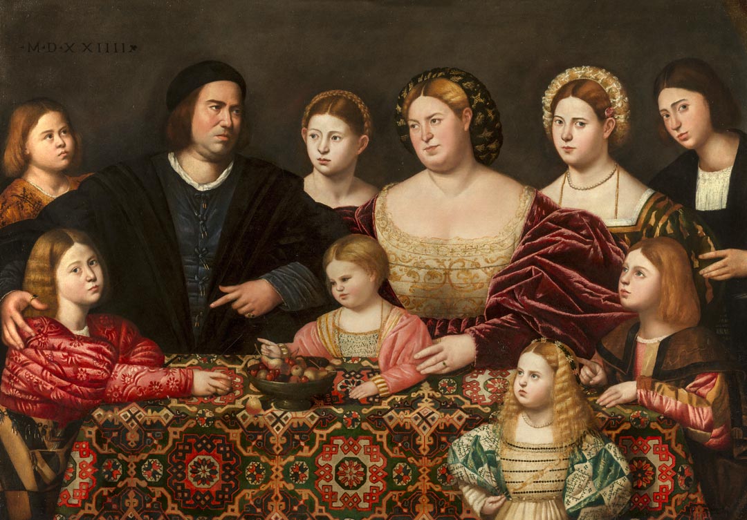 Bernardino Licinio - A Family Group 1524. Royal Collection Trust © Her Majesty Queen Elizabeth II 2022