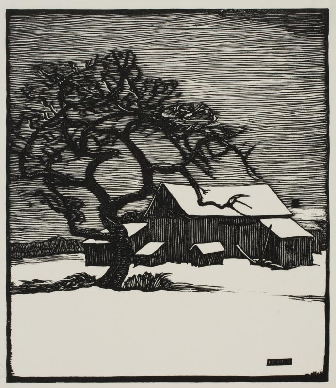 J. J. Lankes Apple Tree and Barn Philadelphia Museum of Art: Purchased with the Lola Downin Peck Fund from the Carl and Laura Zigrosser Collection © Estate of J. J. Lankes