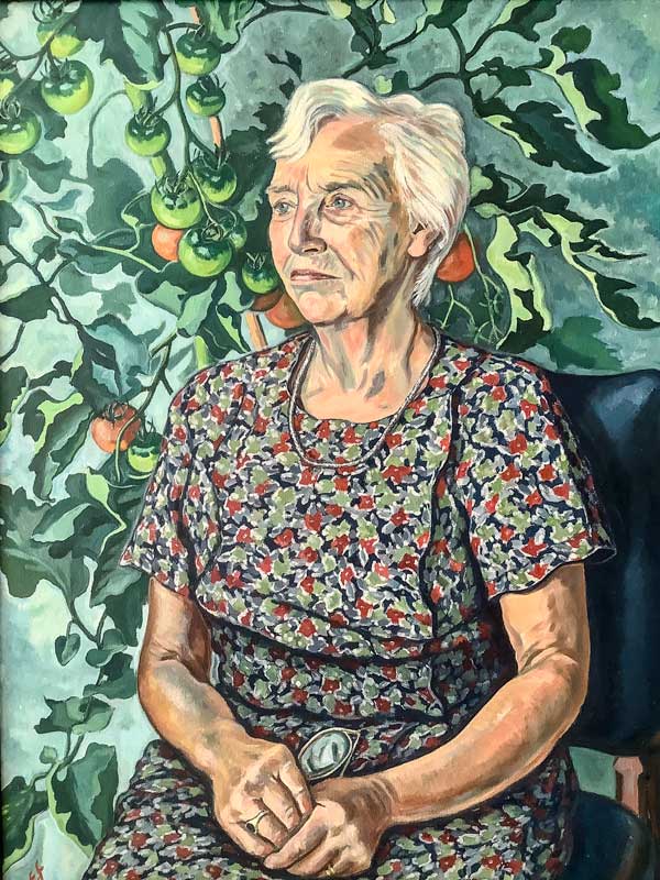 Georgina Turton, Vicki’s mother. Painted by Emily Feaver 1992 © The artist. Courtesy of Genie Turton