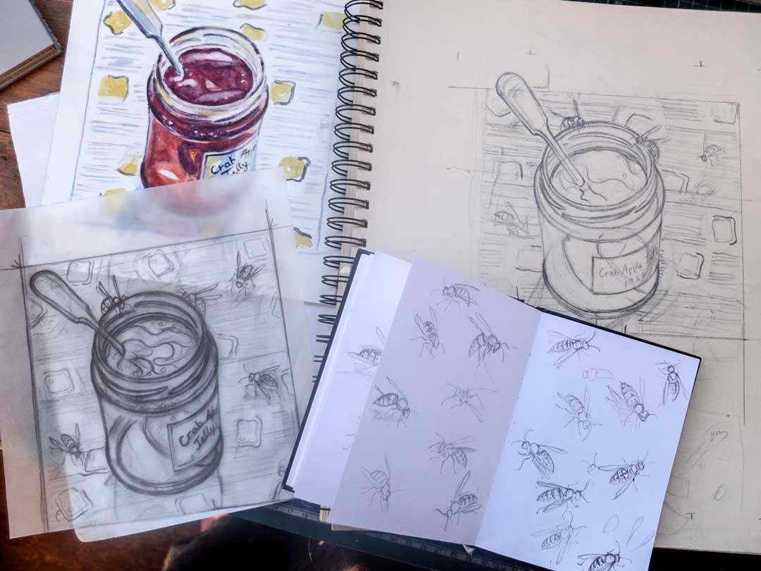 Emily Feaver Crab Apple Jelly 2022 Sketch books