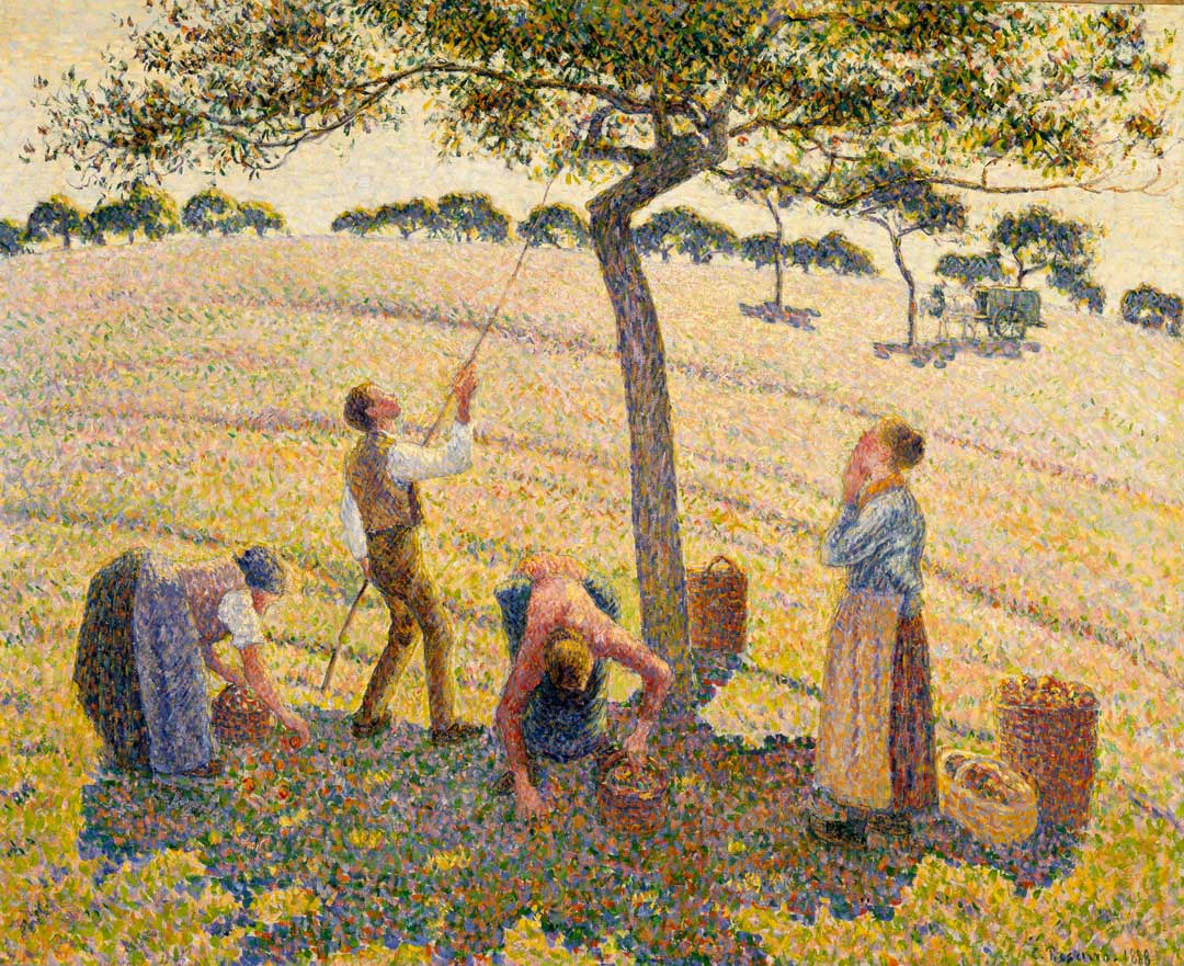 Camille Pissarro (1830-1903) - Apple Harvest, Éragny, 1888, oil on canvas, Dallas Museum of Art