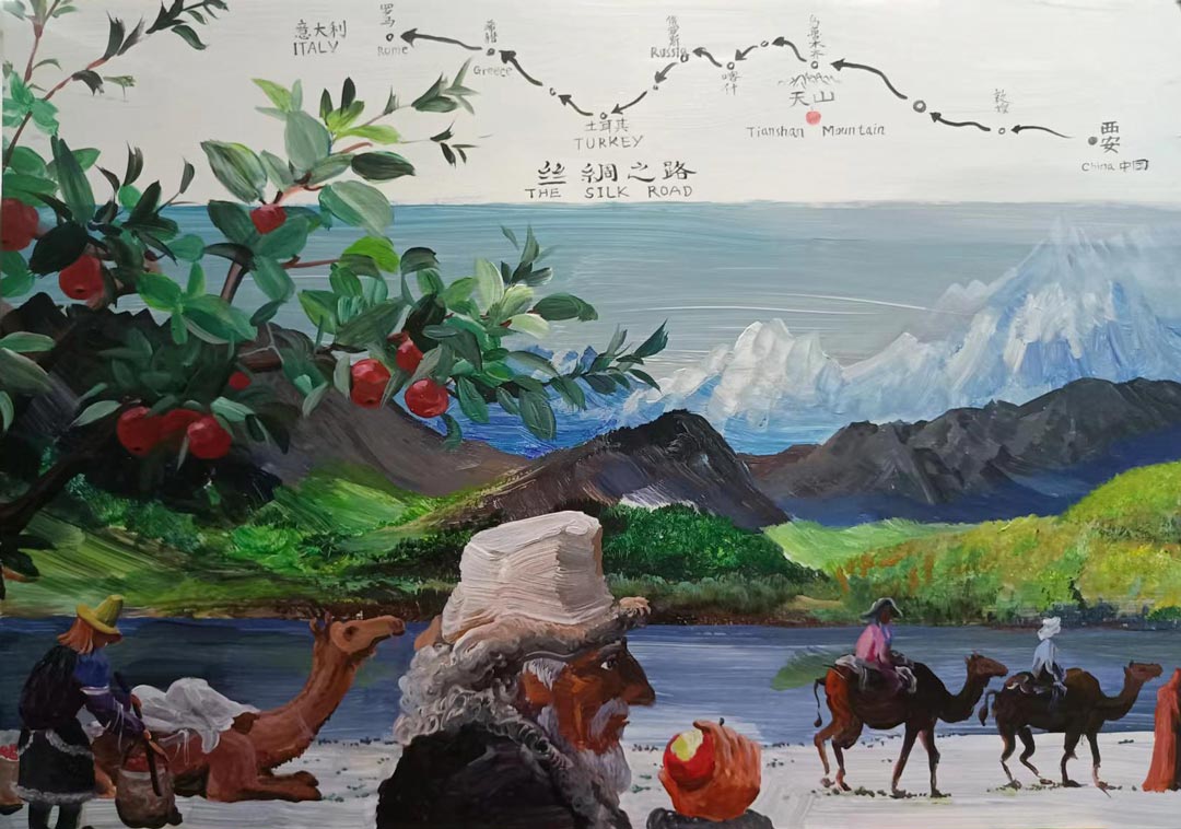 田芒子 - 伟大的旅行，出发 Mangzi Tian -Great Journey, departure. An Apples & People commission