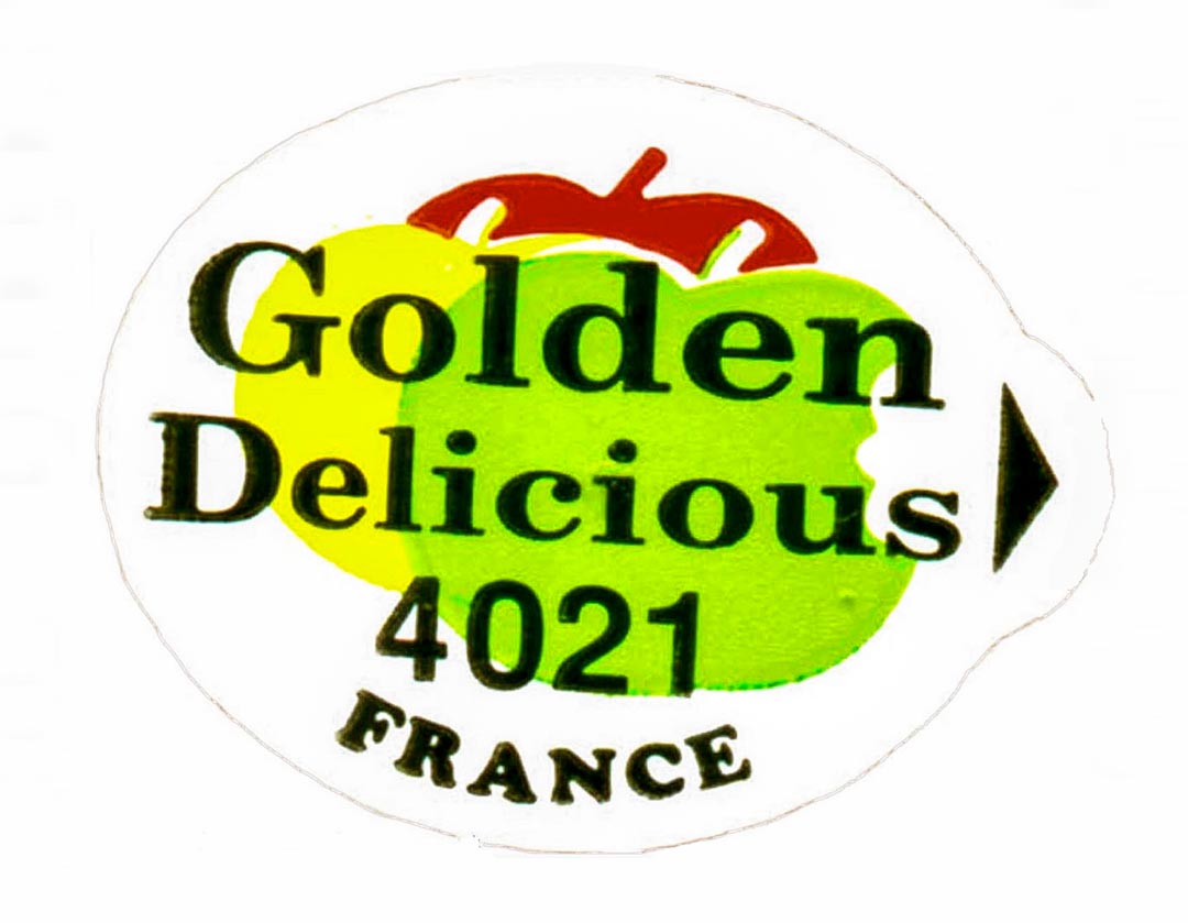 4021 Golden Delicious label