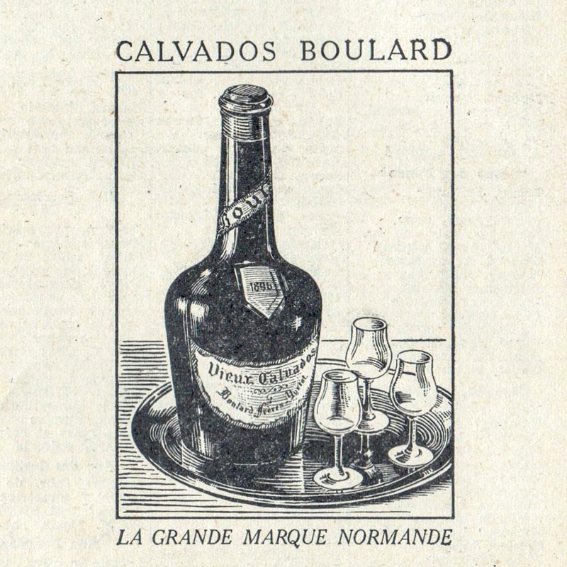 Calvados Boulard Yvetot 1949 publicité © private collection