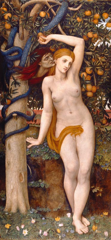 John Roddam Spencer Stanhope - Eve Tempted c1877 Courtesy of Manchester Art Gallery, UK ©