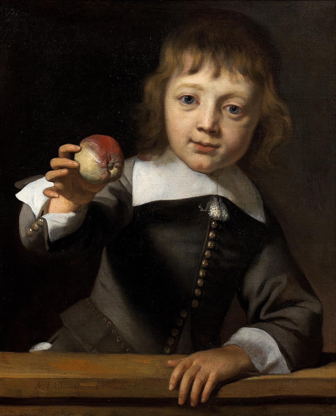 Gerbrand van den Eeckhout - Portrait of a Six-Year-Old Boy Holding an Apple, 1656. © Agnes Etherington Art Centre, Queen's University, Kingston, Ontario, Canada