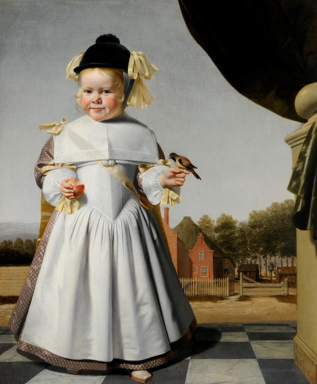 Caesar van Everdingen- Boy Holding an Apple 1664 Courtesy of Barnsley Museums © Cannon Hall Museum collection