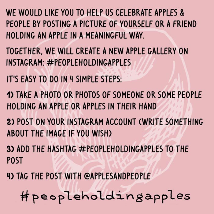 #peopleholdingapples